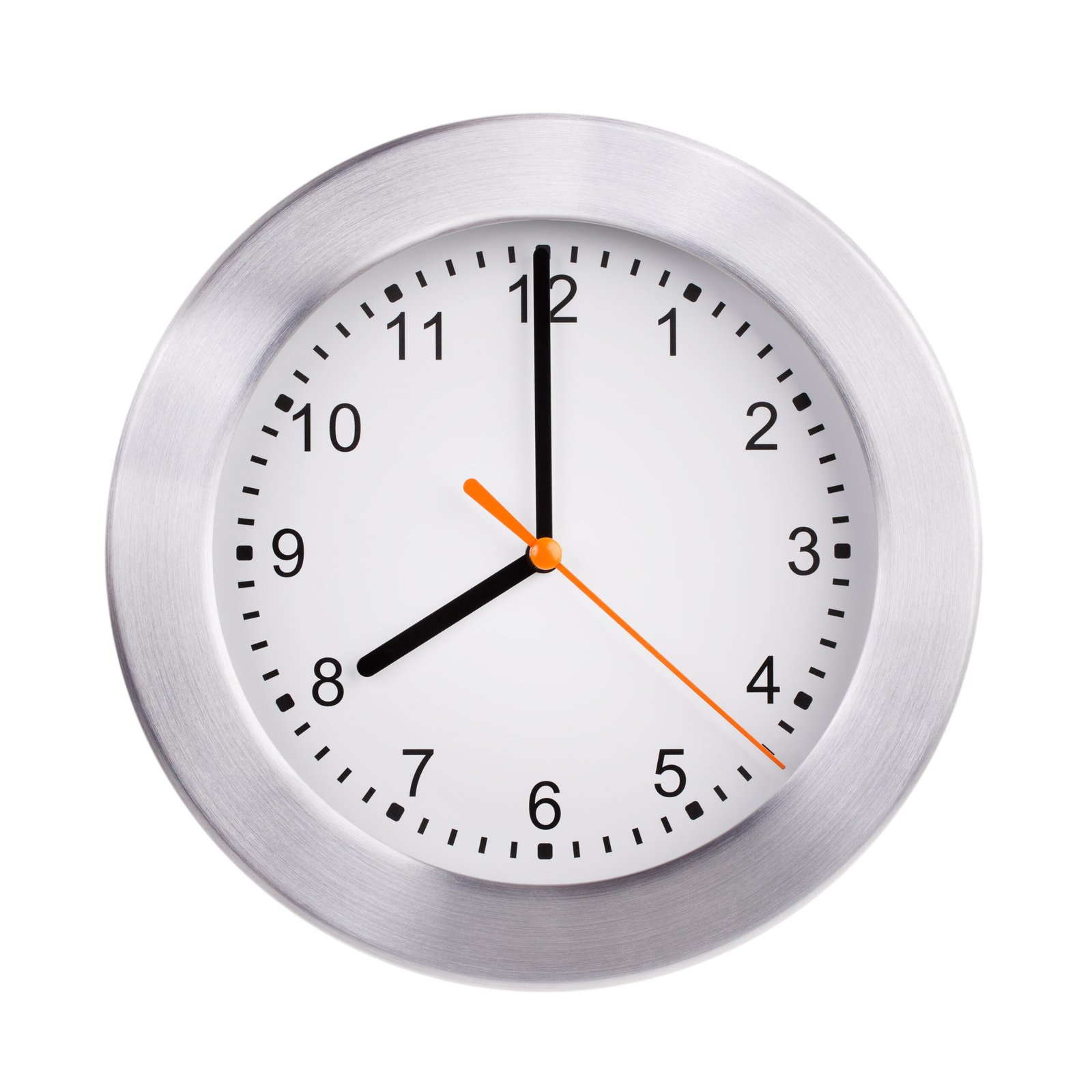 Eight hours on a dial Horloge murale