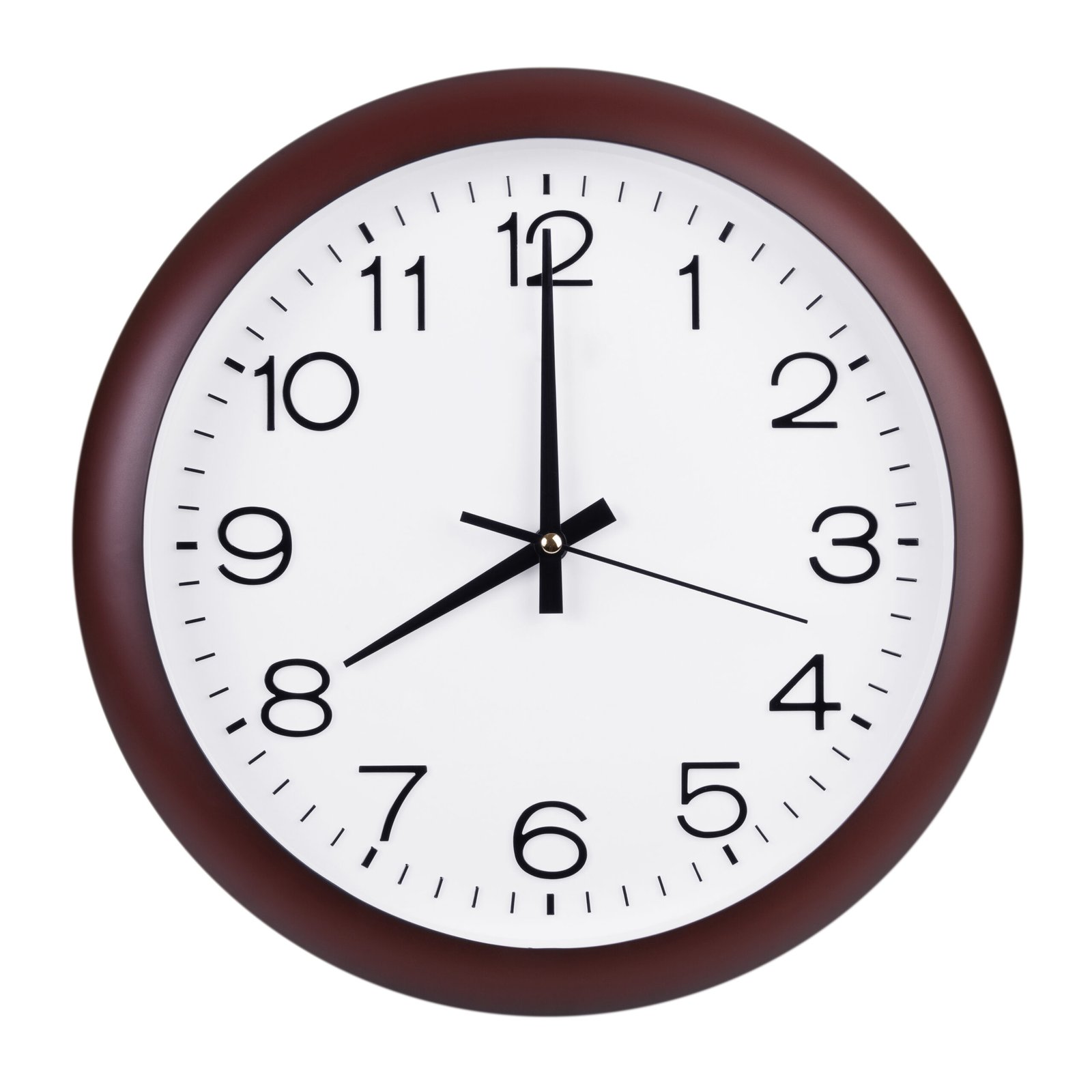 Eight hours on a large dial Horloge murale – Image 2