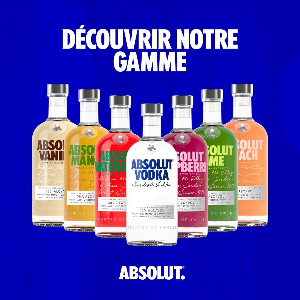 61ibDm-qnfL._AC_SL1000_ Absolut Vodka – Vodka Suédoise Premium – 750 mL (80 Proof) – Image 2