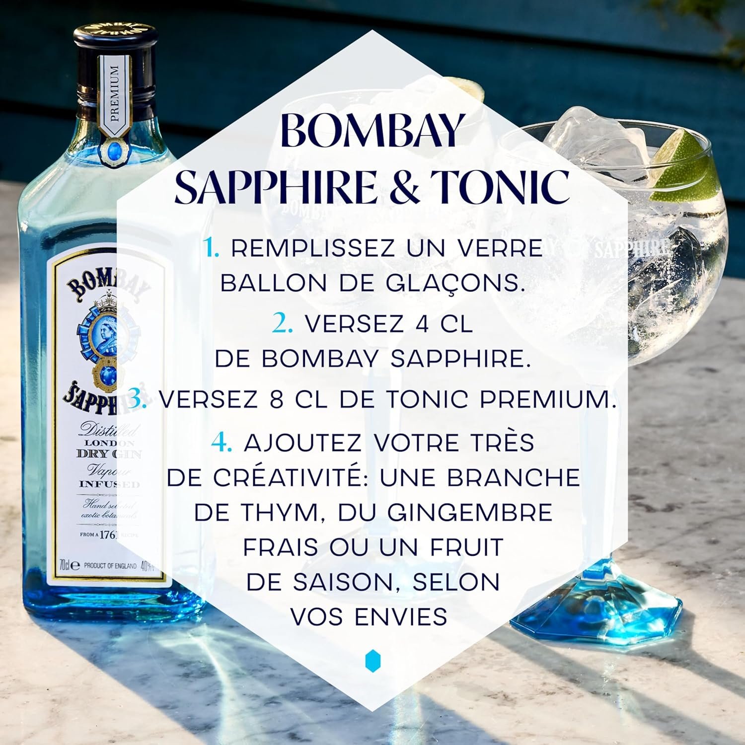 Gin Dry London Infused 700ML Bombay Sapphire BtlA Gin Dry London Infused 700ML Bombay Sapphire Btl – Image 3