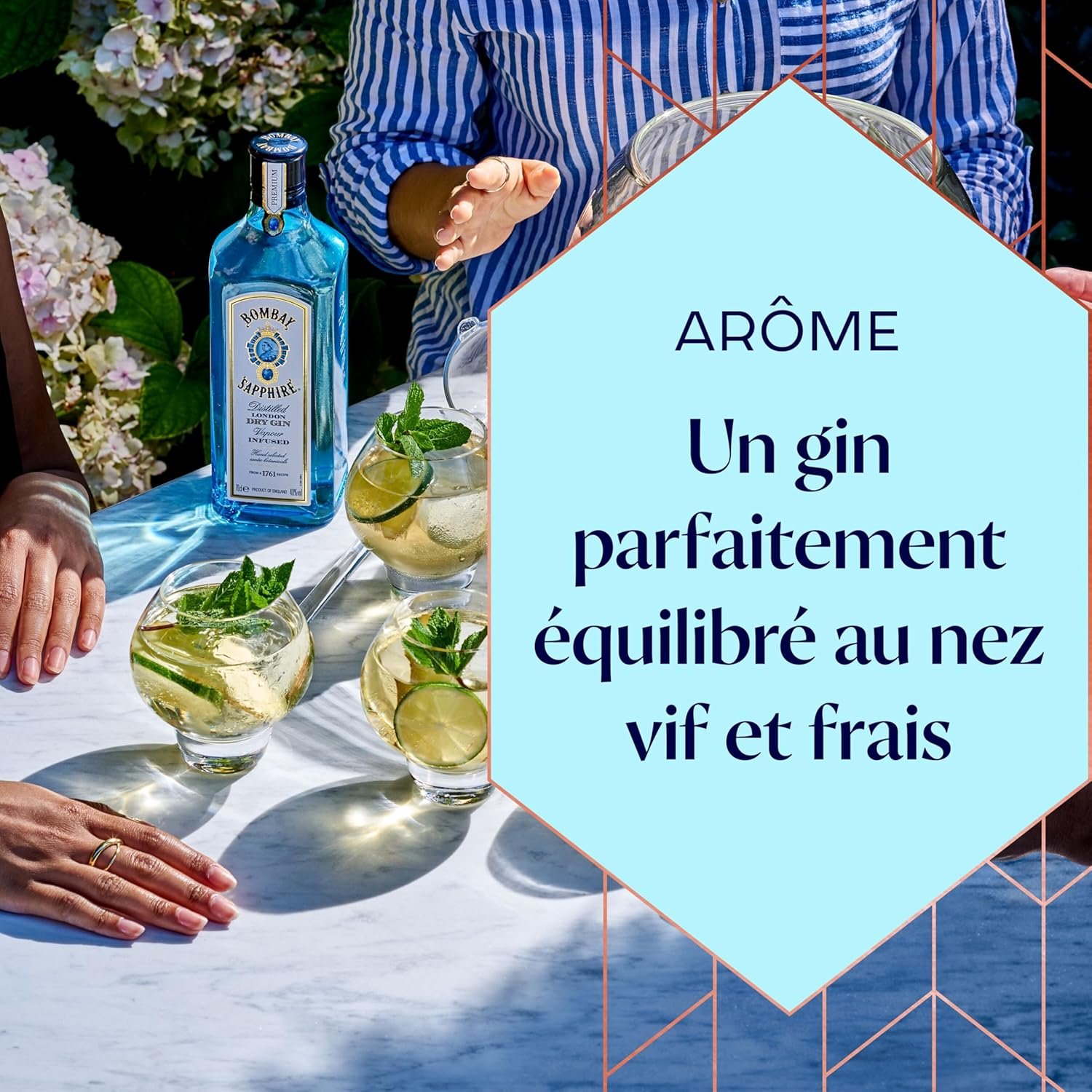 Gin Dry London Infused 700ML Bombay Sapphire BtlC Gin Dry London Infused 700ML Bombay Sapphire Btl – Image 4